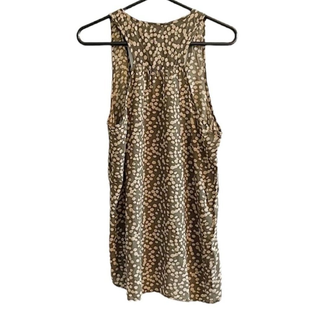 Olive Green/Cream Print Tank - Medium - Picture 2 of 5